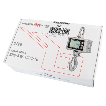 Āķis Svars ir apturēts līdz 1000 kg / 0.5kg LCD