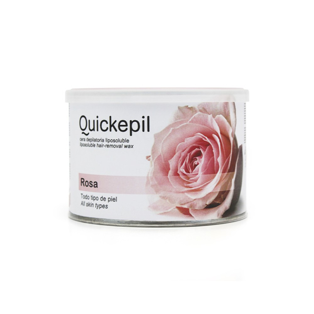 Quickepil depilationsvoksdåse, rose 400 ml — forfra
