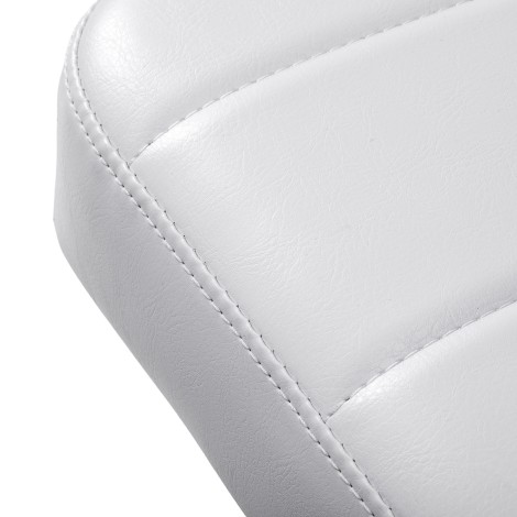 Banco cosmético Giovanni Y08 branco — close-up do assento