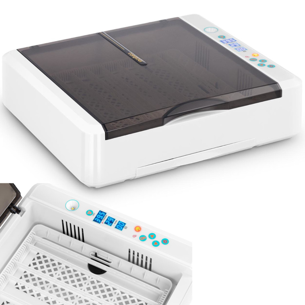 Incubateur écloserie pour 36 œufs de poule 60 W + ovoscope Incubateur écloserie pour 36 œufs de poule 60 W + ovoscope