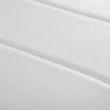 Kozmetická stolička Giovanni Y08 biela — detail sedadla