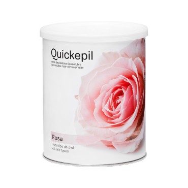 Cire dépilatoire Quickepil en pot parfum rose 800 ml — vue de face