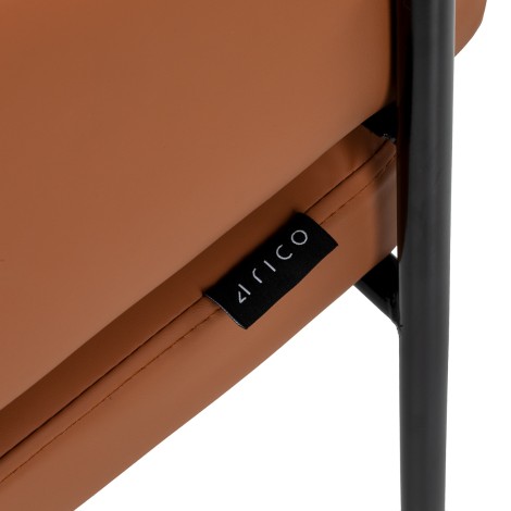 Stol 4Rico Novo brun — närbild av etikett