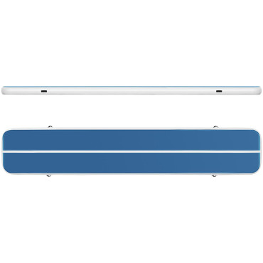 Matras matras pad acrobatische luchtmolder 600 x 100 x 20 cm blauw-wit