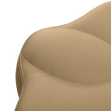 Cosmetische kruk Azzurro 156-F met bump-up beige — detail zitvlak