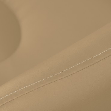 Cosmetische kruk Azzurro 156-F met bump-up beige — detail zitvlak