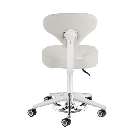 Cosmetische kruk Azzurro 156-F bump-up grijs — vooraanzicht