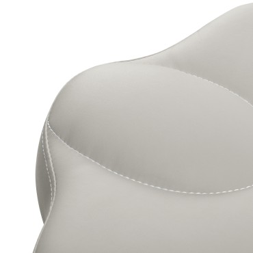 Kosmetikhocker Azzurro 156-F Bump-Up Grau — Detailaufnahme Sitz