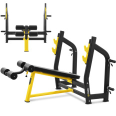 Bench Junction Bench Slanted Under Kever om Head Down Black and Yellow te knijpen
