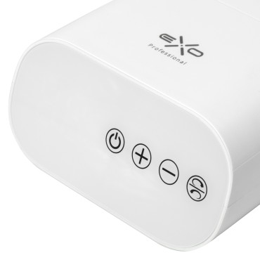 Exo nail drill machine Flux white — close-up of the controls