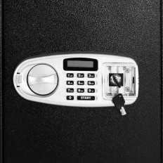 Elektronisk safe. Kontorhus med stål Cipheal Lock. 36x35x52 cm