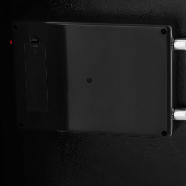 ELECTRONIC Safe. Office house with steel cipheal lock. 36x35x52 cm