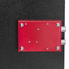 Indėlių saugos dėžutė su lakštinio metalo su plieno klavišu 25x25x35 cm
