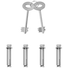 Deposit Safety Deposit box with a sheet metal with a steel key 25x25x35 cm