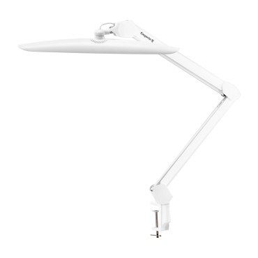 Lámpara de taller LED Elegante blanca — vista lateral
