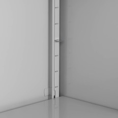 Metalen kast voor documentenbestanden met een 2-shelve sleutel