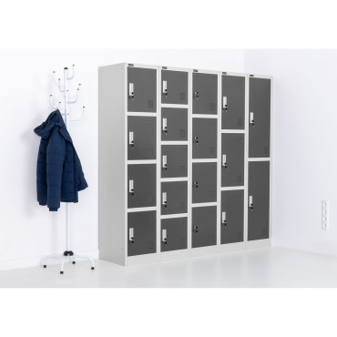 Garderobe Social Social Bekleidungsmetall mit 3 Türen Schlössern