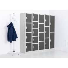 Garderobe sociale sociale kleding metaal met 3-deurs sloten