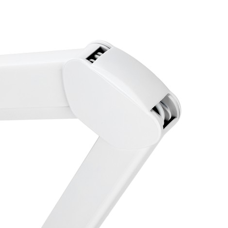 Elegante 6031 magnifying lamp with 60 SMD 3D LEDs, complete with adjustable stand and light intensity — close-up of the armrest