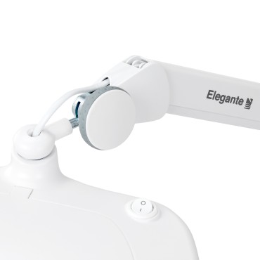 Lampe loupe Elegante 6030 avec 60 LED SMD et intensité lumineuse réglable — gros plan commandes