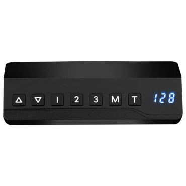 Quadro de moldura de mesa com ajuste de altura elétrica 73-123 cm a 80 kg preto