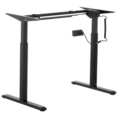 Cadre de bureau avec réglage électrique de la hauteur de 73 à 123 cm pour un poids allant jusqu'à 80 kg NOIR