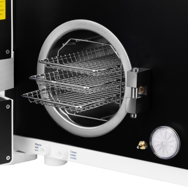 Lafomed Premium Linie LFSS08AA LCD Autoklav 8L Klasse B mit medizinischem Drucker — Vorderansicht