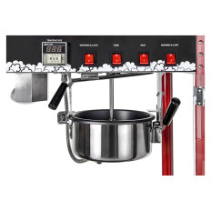 Máquina para palomitas de maíz con un sitio de calefacción. Royal Catering