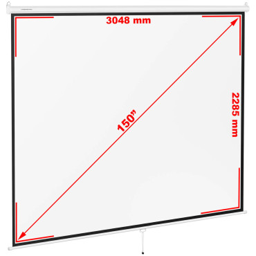 Scherm voor de projector...
