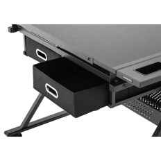 Desk skuffer med skuffer og afføring til tegning af skitsering 115x60 cm