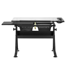 Desk table drawing glass with drawers drawing sketching 120x60 cm