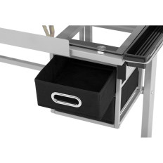 Desk Table Drawing Glass Mobile With Drawers Drawing Drawing 104x60cm