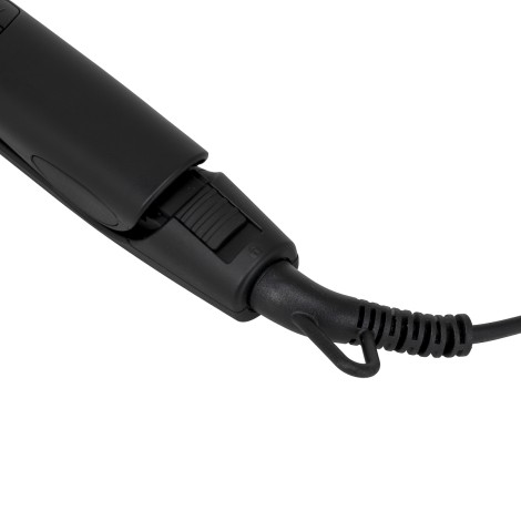 Piastra per capelli Kessner Ionic 230°C nera — primo piano del cavo