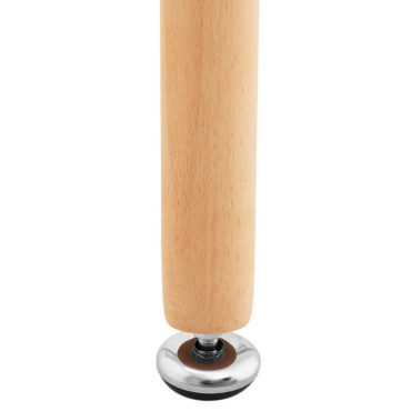 En tabell av ett skandinaviskt bord till vardagsrummet med ett modernt rundt ontkontor. 60 cm. 67 cm