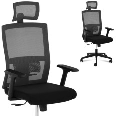 Cadeira de escritório de arranjo ergonômico com suporte lombar e máx. 150 kg título