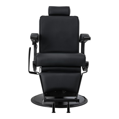 Gabbiano Continental barberstol med massagefunktion i sort — forfra