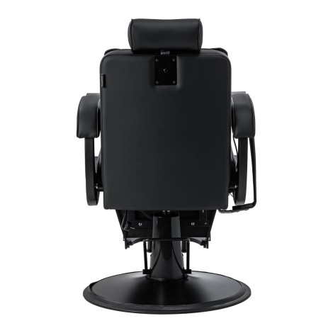 Barber chair with massage function Gabbiano Continental black — rear view