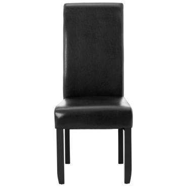 Mīksto krēsls ECKONAL ēdamistabai 2 gab. Black