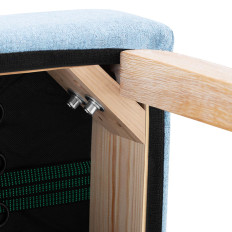 Cadeira estofada para a sala de estar para sala de estar 2 pcs. Azul