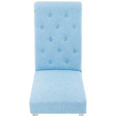 Cadeira estofada para a sala de estar para sala de estar 2 pcs. Azul