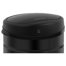 Lixo. Não contato automático com contêiner e sensor de movimento. 30 cm 30 l preto