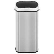 Cesta de basura rectangular sin contacto automática con sensor de movimiento 30 cm 68 l