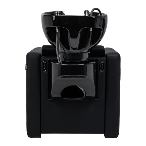 Electric hairdressing wash unit with massage function Gabbiano Sylvia Plus black — front view