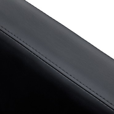 Elektrischer Friseurwaschplatz Gabbiano Sylvia Plus mit Massagefunktion, Schwarz — Detailaufnahme Armlehne