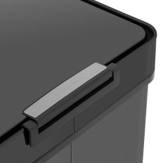 Cestino Cestino automatico non contatto rettangolare con sensore di movimento 30 cm 50 l nero