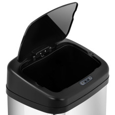 Trash bin. Automatikus nem érintkező téglalap alakú mozgásérzékelővel 30 cm 40 l