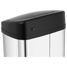 Prullenbak. Automatische niet-contactvorm rechthoekig met bewegingssensor 30 cm 40 l