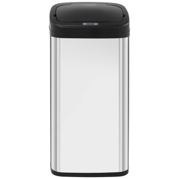 Papperskorgen. Automatisk icke-kontakt Rektangulär med rörelsesensor 30 cm 40 l