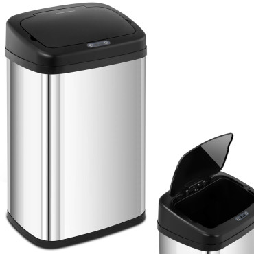 Trash Basket Automātiskā non-kontakta taisnstūra ar 30 cm satiksmes sensoru 30 l