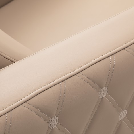 Elektrische kapperswasteenheid met massagefunctie Gabbiano Sylvia Plus beige — detail armleuning